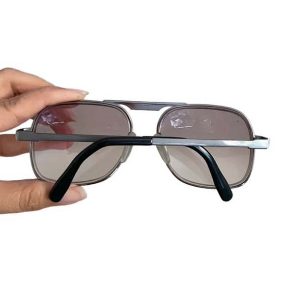 Vintage Silhouette Rectangular Aviator Glasses Frames - 56mm, Unisex - Picture 8 of 10